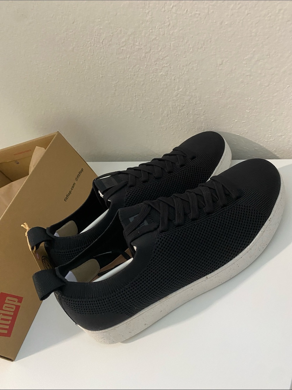 FitFlop Rally E01 Multi-Knit shoes in Black